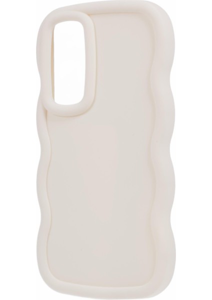 Samsung Galaxy S24 Fe Kılıf Tpu Koruyucu Telefon Kapağı Benzersiz Kıvırcık Dalga Çerçeve-Beyaz (Yurt Dışından) modelleri