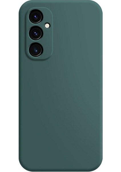 Samsung Galaxy A26 5g Tpu Kılıf Düz Kenar Korumalı Telefon Kapağı-Siyahımsı Yeşil (Yurt Dışından)
