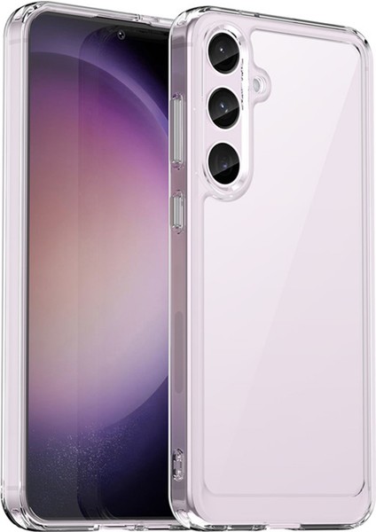 Wanlonfeng Mf Serisi Samsung Galaxy S24 Kılıf Tpu + Temperli Cam Filmli Akrilik Şeffaf Telefon Kapağı (Yurt Dışından) fiyatları