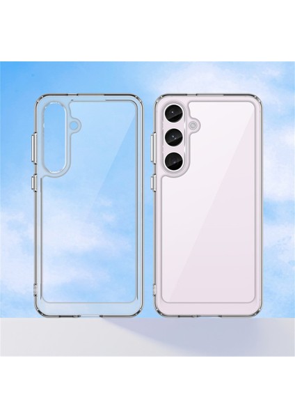 Wanlonfeng Mf Serisi Samsung Galaxy S24 Kılıf Tpu + Temperli Cam Filmli Akrilik Şeffaf Telefon Kapağı (Yurt Dışından) modelleri