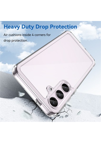 Wanlonfeng Mf Serisi Samsung Galaxy S24 Kılıf Tpu + Temperli Cam Filmli Akrilik Şeffaf Telefon Kapağı (Yurt Dışından) fırsatları