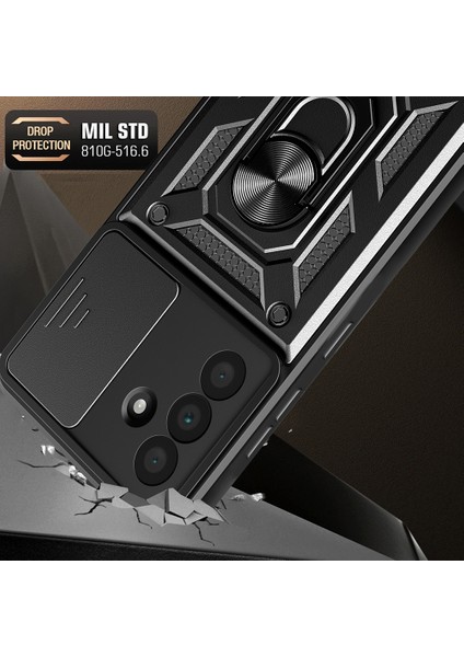 Samsung Galaxy A36 5g Kılıf Kaydırmalı Kamera Kapaklı Pc+Tpu Kickstand Telefon Kapağı-Mavi (Yurt Dışından) fırsatları