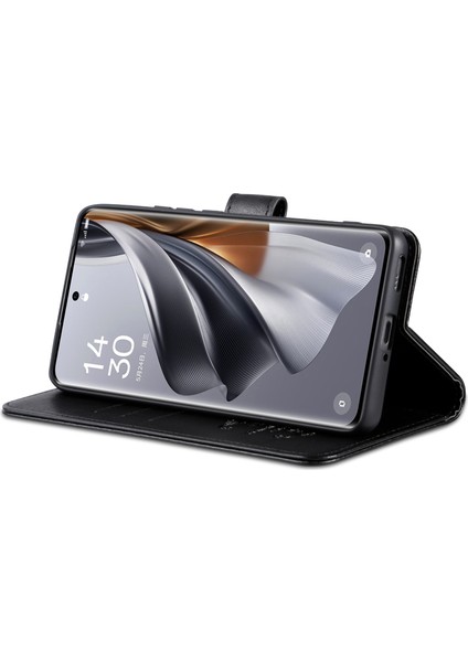 Samsung Galaxy S24 Kılıf Çizilmez Pu Deri Standlı Cüzdan Telefon Kapağı-Siyah (Yurt Dışından)