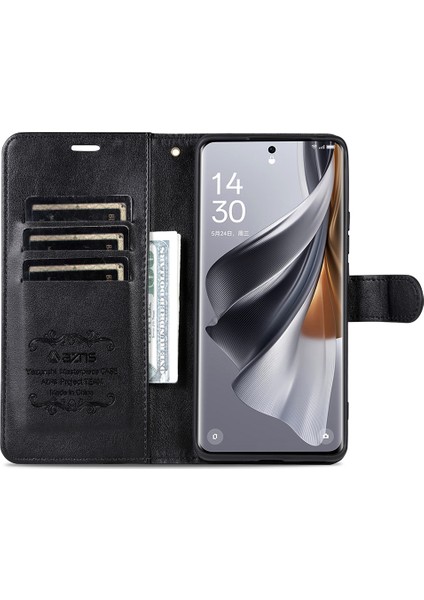 Samsung Galaxy S24 Kılıf Çizilmez Pu Deri Standlı Cüzdan Telefon Kapağı-Siyah (Yurt Dışından)