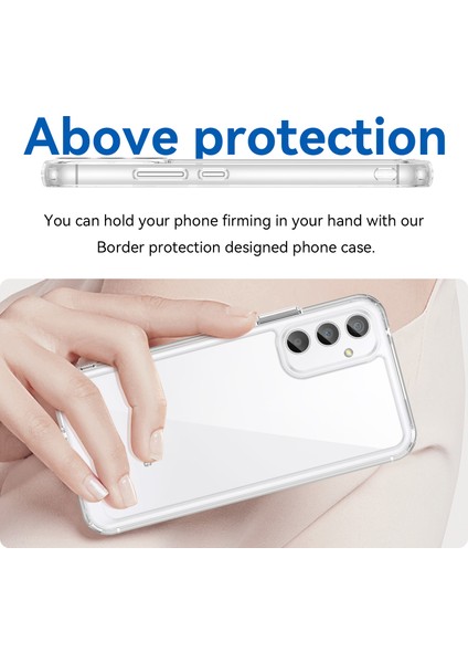 Wanlonfeng Mf Serisi Samsung Galaxy A54 5g Kılıf Tpu + Temperli Cam Filmi ile Akrilik Şeffaf Telefon Kapağı (Yurt Dışından) indirimleri