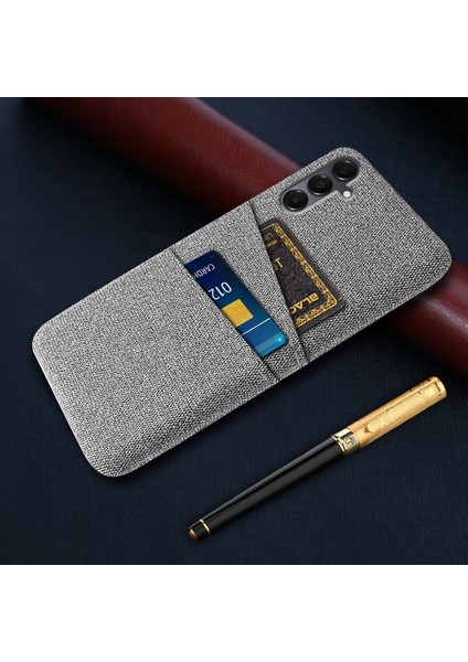 Samsung Galaxy A16 4g/5g Kılıf Bezi + Çift Kart Yuvalı Sert Pc Telefon Kapağı - Açık Gri (Yurt Dışından) indirimleri