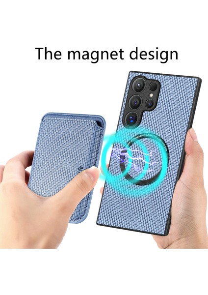 Samsung Galaxy S25 Ultra Kılıf Manyetik Çıkarılabilir Kart Tutucu Telefon Arka Kapak-Mavi (Yurt Dışından) fiyatları