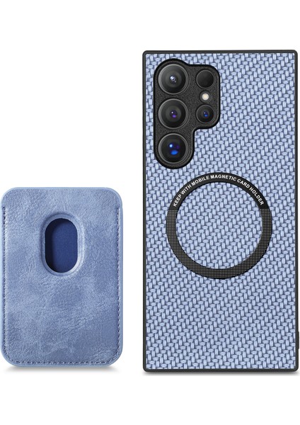 Samsung Galaxy S25 Ultra Kılıf Manyetik Çıkarılabilir Kart Tutucu Telefon Arka Kapak-Mavi (Yurt Dışından) fırsatları