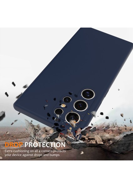 Samsung Galaxy S24 Ultra Kılıf Magsafe Anti-Drop Sıvı Silikon Telefon Kılıfı-Koyu Mavi ile Uyumlu (Yurt Dışından) fiyatları