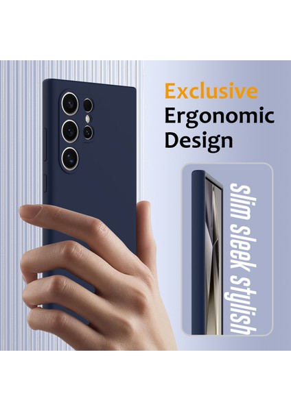 Samsung Galaxy S24 Ultra Kılıf Magsafe Anti-Drop Sıvı Silikon Telefon Kılıfı-Koyu Mavi ile Uyumlu (Yurt Dışından) fırsatları
