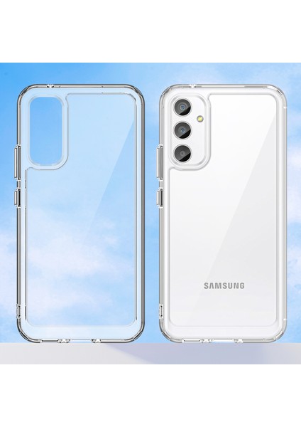 Wanlonfeng Mf Serisi Samsung Galaxy A34 5g Kılıf Tpu + Temperli Cam Filmi ile Akrilik Şeffaf Telefon Kapağı (Yurt Dışından) modelleri