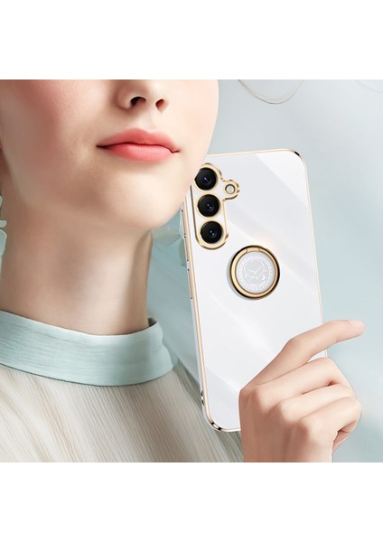 Xınlı Samsung Galaxy S25 + Kılıf Halka Kickstand Galvanik Tpu Telefon Kapağı-Siyah (Yurt Dışından) fırsatları
