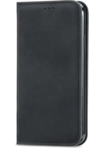 Samsung Galaxy A36 5G/A56 5g Kılıf Cilt Dokunmatik Duygu Deri Kart Tutucu Telefon Kapağı Manyetik Emme-Siyah (Yurt Dışından)