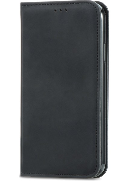 Samsung Galaxy A36 5G/A56 5g Kılıf Cilt Dokunmatik Duygu Deri Kart Tutucu Telefon Kapağı Manyetik Emme-Siyah (Yurt Dışından)