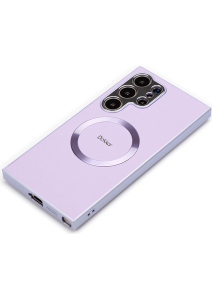 Samsung Galaxy S24 Ultra Için Magsafe Pu+Tpu Telefon Kılıfı ile Uyumlu Arka Kapak - Açık Mor (Yurt Dışından) fiyatları