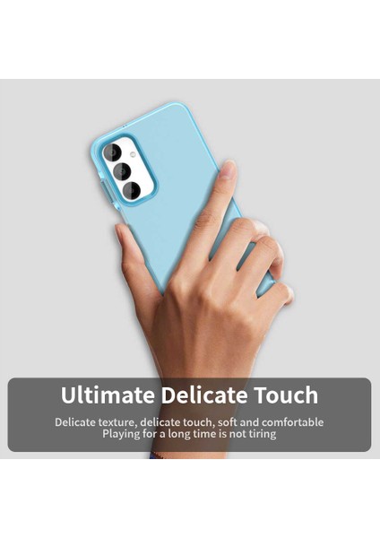 Samsung Galaxy A55 5g Kılıf Pc+Tpu+Pet Mat Düşme Önleyici Telefon Arka Kapak-Mavi (Yurt Dışından)