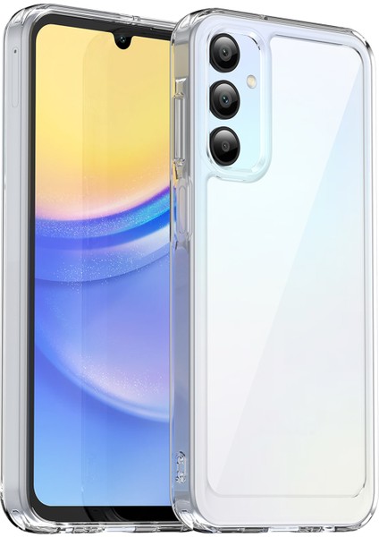 Wanlonfeng Mf Serisi Samsung Galaxy A15 4g/5g Kılıf Tpu + Temperli Cam Filmli Akrilik Şeffaf Telefon Kapağı (Yurt Dışından) fiyatları