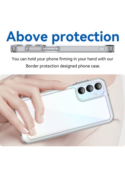 Wanlonfeng Mf Serisi Samsung Galaxy A15 4g/5g Kılıf Tpu + Temperli Cam Filmli Akrilik Şeffaf Telefon Kapağı (Yurt Dışından) indirimleri