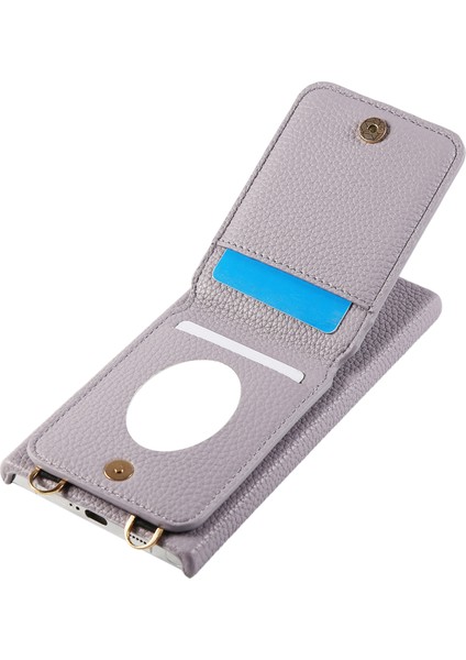 Samsung Galaxy S24 Ultra Kılıf Kart Tutuculu, Omuz Askılı Pc+Tpu Halkalı Kickstand Telefon Arka Kapak-Mor (Yurt Dışından) modelleri