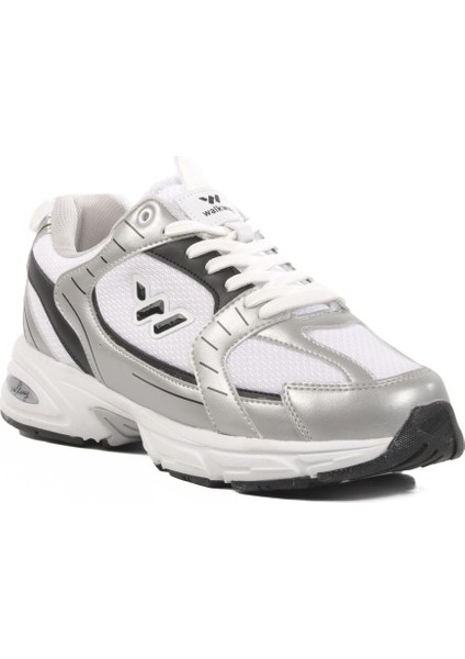 Run M Beyaz-Siyah Esnek Hafif Erkek Spor Ayakkabı