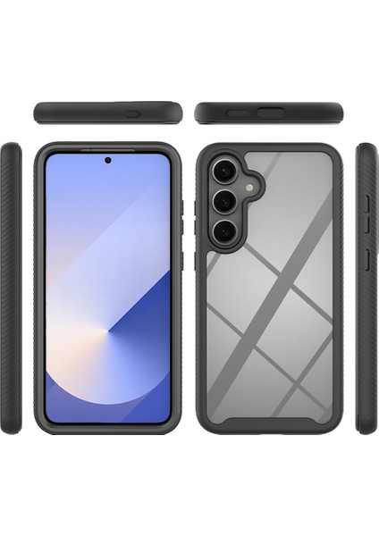 Samsung Galaxy S25 Kılıf Pc+Tpu Telefon Şeffaf Arka Kapak Pet Ekranlı Film-Koyu Mavi (Yurt Dışından) indirimleri