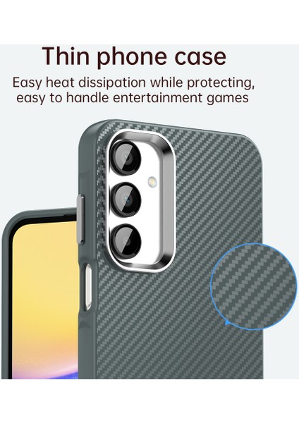 Samsung Galaxy A55 5g Kılıf Cep Telefonu Hibrit Arka Kapak Karbon Fiber Doku-Gri (Yurt Dışından) indirimleri