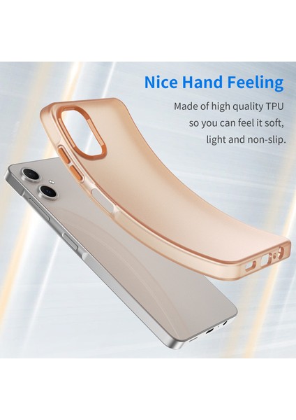 Samsung Galaxy A06 Kılıf Tpu+Pc Telefon Arka Kapak Mat Yarı Saydam Tasarım-Turuncu (Yurt Dışından) fiyatları