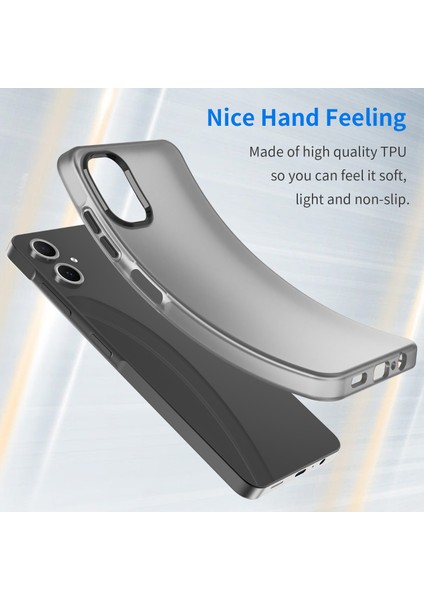 Samsung Galaxy A06 Kılıf Tpu+Pc Telefon Arka Kapak Mat Yarı Saydam Tasarım-Siyah (Yurt Dışından) fiyatları