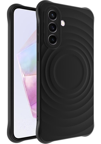 Imak Uc-6 Serisi Samsung Galaxy A36 5g Kılıf Su Damlası Doku Kaymaz Mat Tpu Kapak-Mat Siyah (Yurt Dışından)