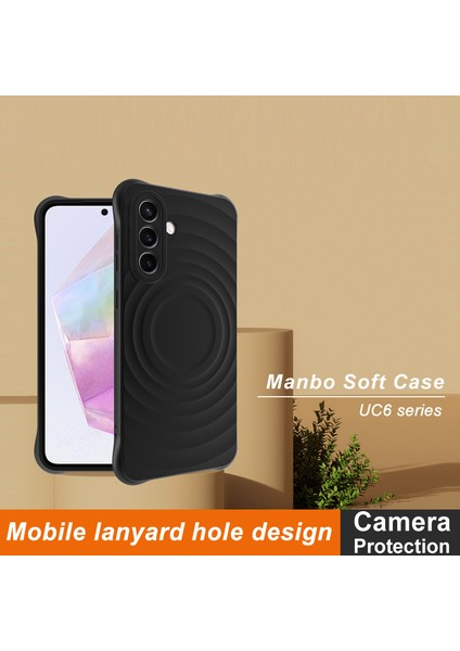 Imak Uc-6 Serisi Samsung Galaxy A36 5g Kılıf Su Damlası Doku Kaymaz Mat Tpu Kapak-Mat Siyah (Yurt Dışından) fiyatları