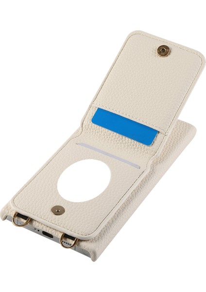 Samsung Galaxy S24 Ultra Kılıf Kart Tutuculu, Omuz Askılı Pc+Tpu Halkalı Kickstand Telefon Arka Kapak-Beyaz (Yurt Dışından) modelleri