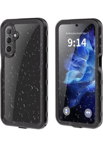 Redpepper Samsung Galaxy A16 5g/4g Kılıf IP68 Su Geçirmez Pc+Tpu Telefon Kapağı-Siyah (Yurt Dışından)