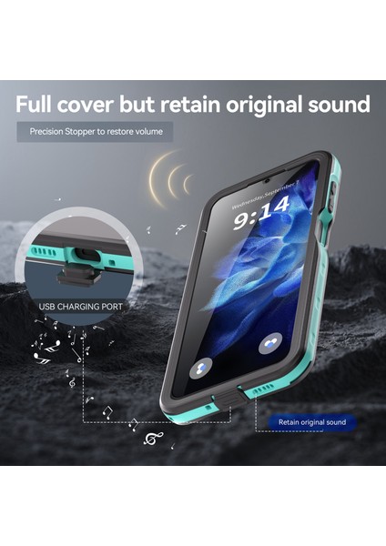 Redpepper Samsung Galaxy A16 5g/4g Kılıf IP68 Su Geçirmez Pc+Tpu Telefon Kapağı-Mavi (Yurt Dışından) modelleri