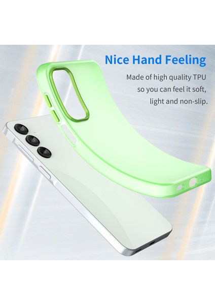 Samsung Galaxy A16 5G/A16 4g Kılıf Tpu+Pc Telefon Arka Kapak Mat Yarı Saydam Tasarım-Yeşil (Yurt Dışından) fiyatları