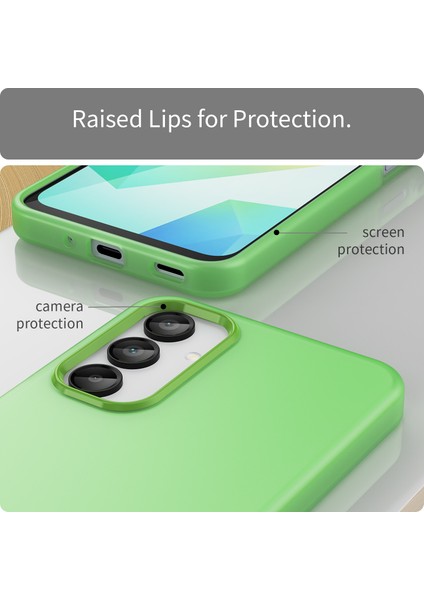 Samsung Galaxy A16 5G/A16 4g Kılıf Tpu+Pc Telefon Arka Kapak Mat Yarı Saydam Tasarım-Yeşil (Yurt Dışından) fırsatları