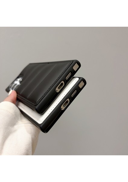 Samsung Galaxy S23 Ultra Kılıf Şişme Ceket Deri+Tpu Soft Touch Telefon Kılıfı-Siyah (Yurt Dışından) fırsatları