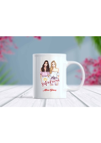 Canım Arkadaşım Isim Yazılı Özelleştirilebilir Kupa Bardak