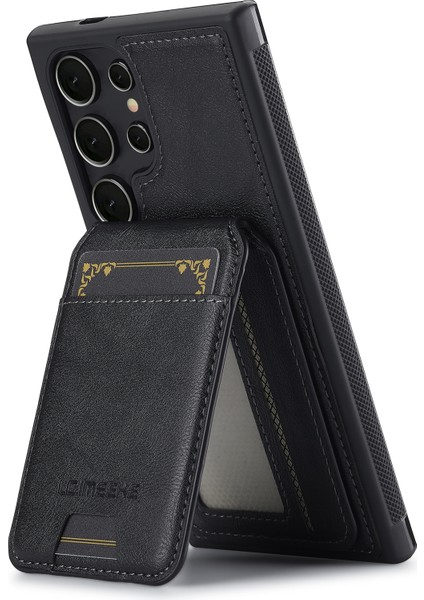 Lc.ımeeke L3 Samsung Galaxy S23 Ultra Manyetik Kılıf Çıkarılabilir Kart Tutucu Deri+Tpu Mobil Kapak-Siyah (Yurt Dışından) fiyatları
