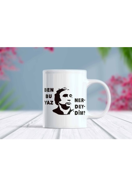 Ben Bu Yaz Nerdeydim Yazılı Esprili Komik Kupa Bardak