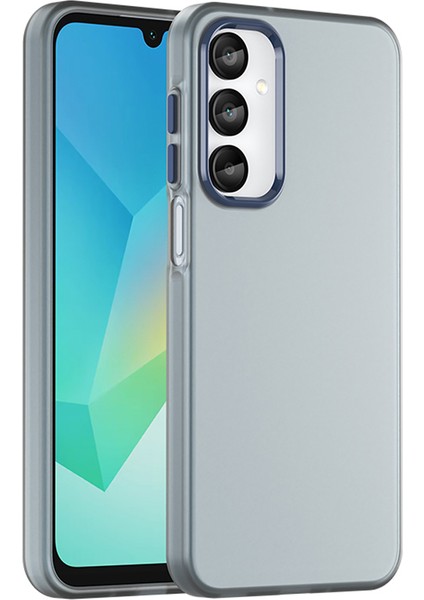 Samsung Galaxy A16 5G/A16 4g Kılıf Tpu+Pc Telefon Arka Kapak Mat Yarı Saydam Tasarım-Koyu Mavi (Yurt Dışından)