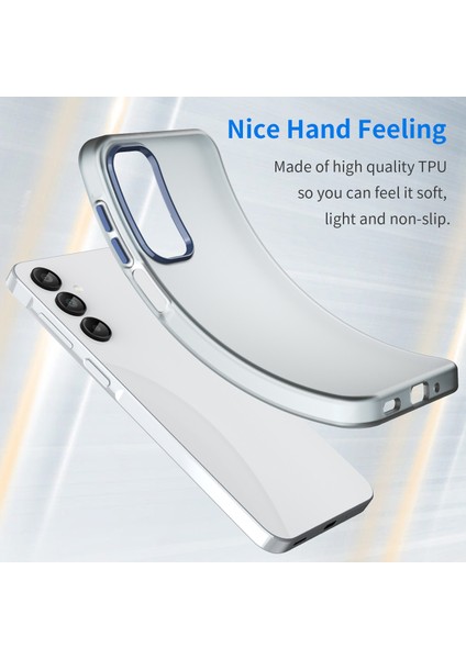 Samsung Galaxy A16 5G/A16 4g Kılıf Tpu+Pc Telefon Arka Kapak Mat Yarı Saydam Tasarım-Koyu Mavi (Yurt Dışından) fiyatları