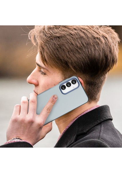 Samsung Galaxy A16 5G/A16 4g Kılıf Tpu+Pc Telefon Arka Kapak Mat Yarı Saydam Tasarım-Koyu Mavi (Yurt Dışından) indirimleri