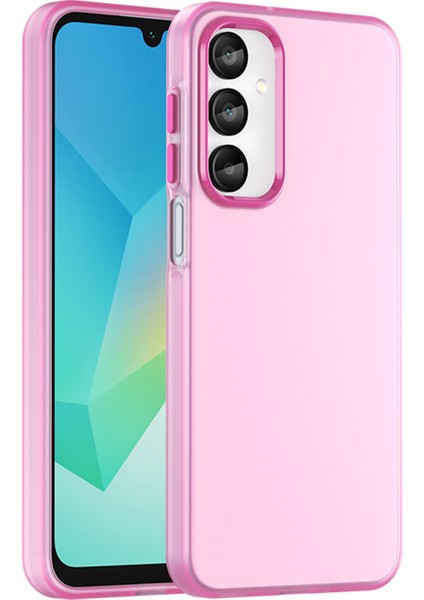 Samsung Galaxy A16 5G/A16 4g Kılıf Tpu+Pc Telefon Arka Kapak Mat Yarı Saydam Tasarım-Gül (Yurt Dışından)