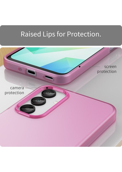 Samsung Galaxy A16 5G/A16 4g Kılıf Tpu+Pc Telefon Arka Kapak Mat Yarı Saydam Tasarım-Gül (Yurt Dışından) fırsatları