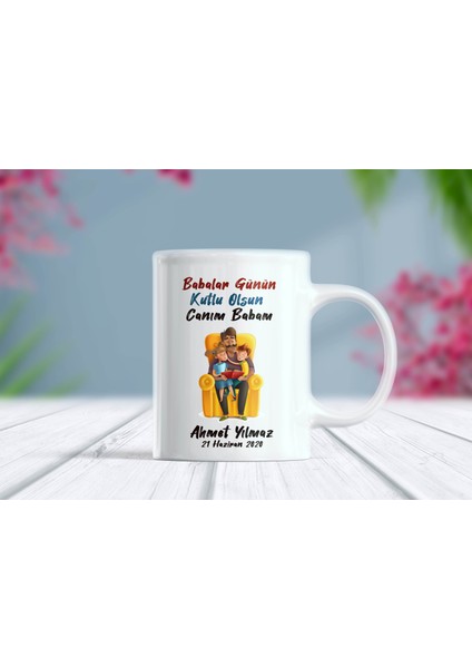 Babalar Günün Kutlu Olsun Isimli Babaya Özel Kupa Bardak