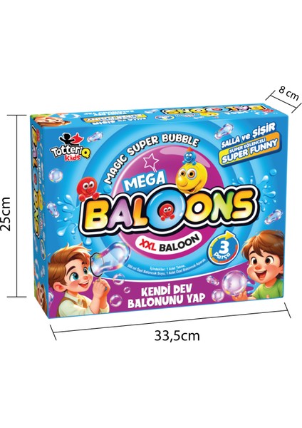 Mega Dev Baloncuk-Eğlenceli Büyük Köpük Baloncuklar