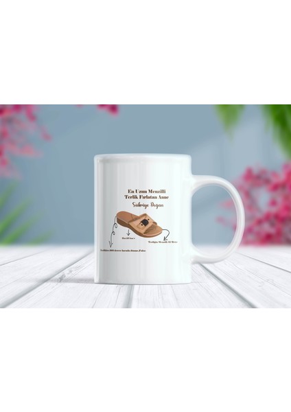 En Uzun Menzilli Terlik Fırlatan Anne Yazılı Isimli Anneye Özel Kupa Bardak