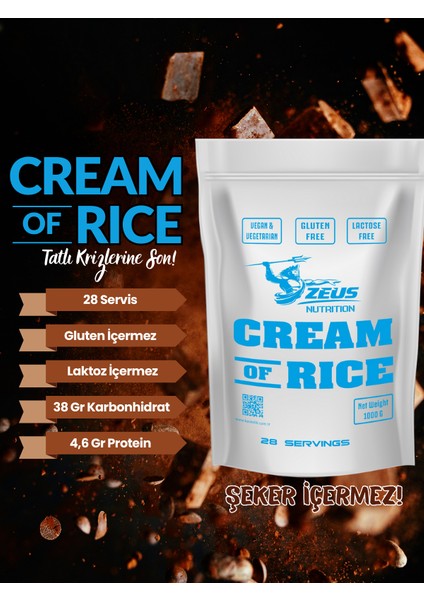 Cream Of Rice Pirinç Kreması 1000 gr Çikolata Aromalı modelleri