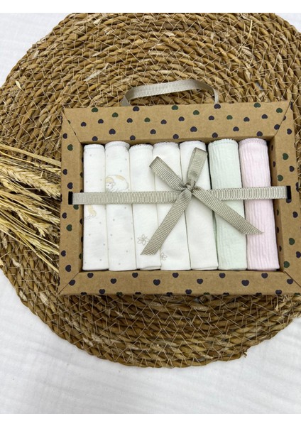 Pamuk 7'li Bebek Ağız Mendili 20 x 20 cm