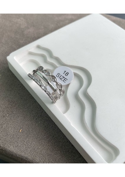 Taşlı Silver Yüzük